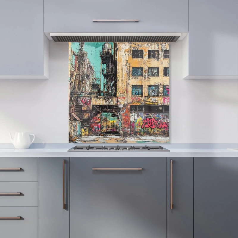 Image of Designer Kitchen Splashbacks Jasper Reed: 00025 Kitchen Splashback Size: 700mm x 650mm Multicolor Unisex 700mm x 650mm