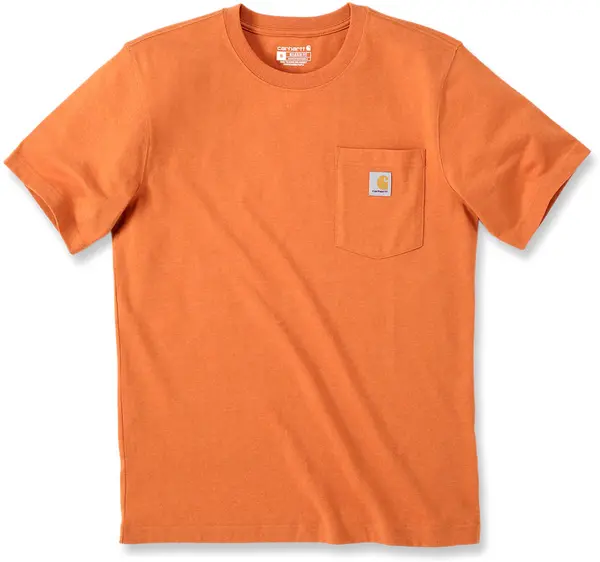 Image of Carhartt Relaxed Fit Heavyweight K87 Pocket T-Shirt, orange, Size XL