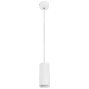 Image of Hollywood Slim Pendant Ceiling Light Sandy White Aluminium LED GU10 1x10W - Merano