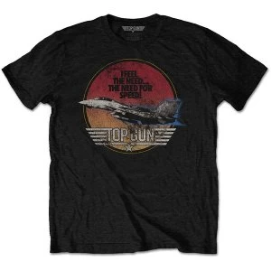 Image of Top Gun - Speed Fighter Unisex Large T-Shirt - Black