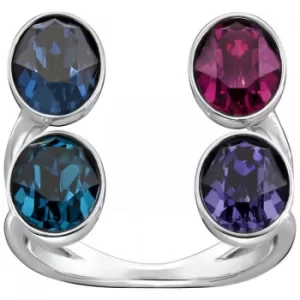Image of Ladies Swarovski Stainless Steel EMINENCE RING SIZE L