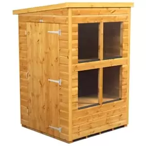 Image of Power Sheds 4 x 4ft Pent Shiplap Dip Treated Potting Shed