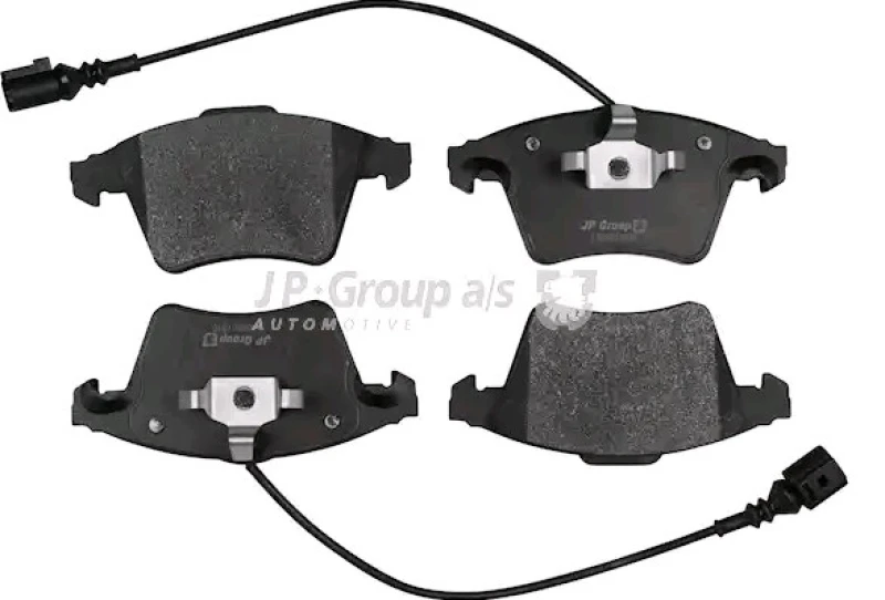 Image of JP GROUP 1163607910 Brake pad set JP Front Axle, incl. wear warning contact Brake Pad Set,disc brake (402)