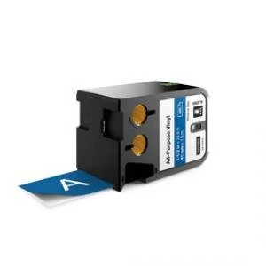 Image of Dymo 1868779 White on Blue Label Tape 41mm x 7m