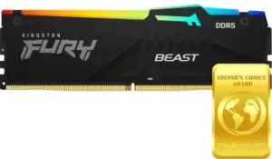 Image of Kingston Fury Beast RGB 8GB (1x 8GB) 4800MHz DDR5