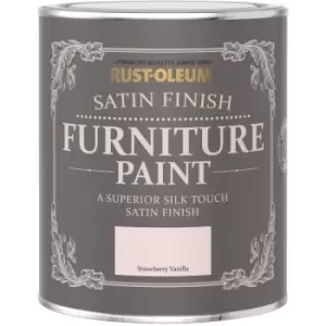Image of Satin Furniture Paint - Strawberry Vanilla - 125ml - Strawberry Vanilla - Rust-oleum