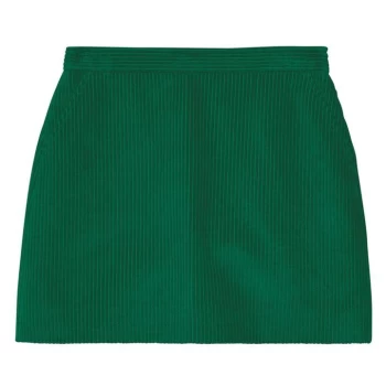 image of Jack Wills Mae A Line Corduroy Mini Skirt - Green