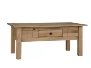 Image of Seconique Panama Waxed Pine 1 Drawer Coffee Table