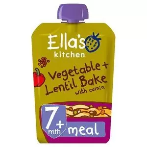 image of Ella's Kitchen Organic Vegetable Lentil Bake 7m+ 130g