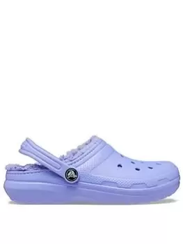 Image of Crocs Toddler Classic Lined Clog, Purple, Size 5 Younger