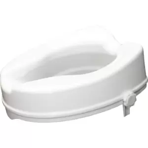 Image of Aidapt 4" Raised Toilet Seat No Lid - White