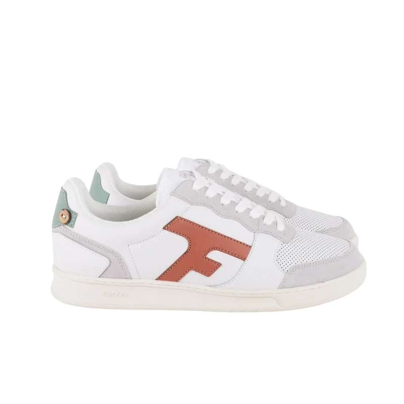 Image of Faguo Leather and suede Trainers Faguo Hazel Blanc Male 40