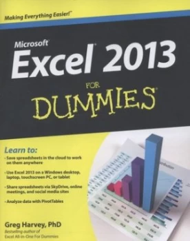 Image of Excel 2013 for Dummies by Greg Harvey Paperback
