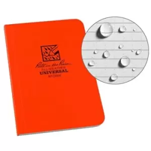 image of Rite in the Rain Memo Book, Side Bound Field Flex Cover, 3&frac12;"x 5" (60 Sheets) Grey / Orange