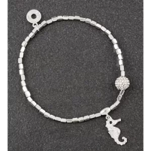 Image of Seashore Platinum Plated Seahorse Bracelet