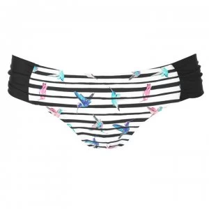 Image of ONeill Print Bandeau Bikini Bottoms Ladies - White Aop W/Pin