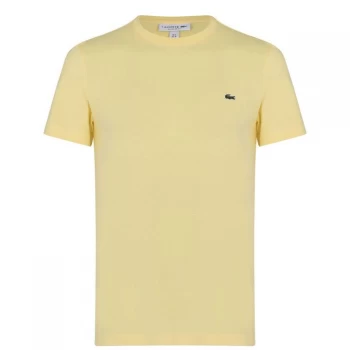 image of Lacoste Logo T Shirt - Yellow WWJ