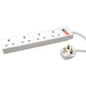 Image of 4 Way Surge Protection Mains Extension Lead 2M