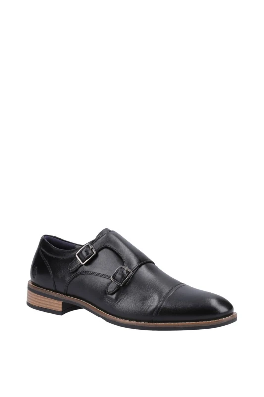 Image of Hush Puppies 'David' Formal Slip On Shoes Black