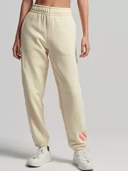 Image of Superdry Code Applique Joggers -beige, Beige, Size 14, Women