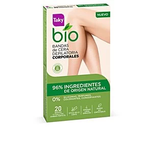 image of BIO NATURAL 0% bandas de cera corporales depilatorias 20 uds