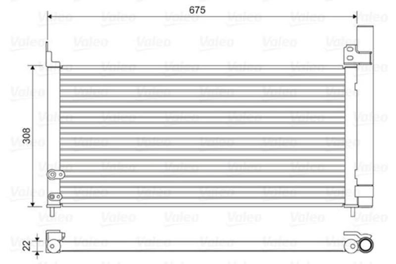 Image of Air conditioning condenser VALEO 814415