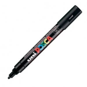 image of Posca PC-5M Marker Medium Black PK1