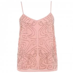 image of Biba Embellished Cami - Rose Gold