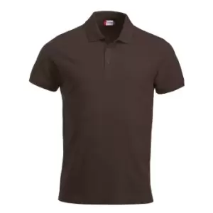 image of Clique Mens Classic Lincoln Polo Shirt (S) (Dark Mocha)