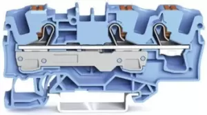 Image of Wago 2206-1304 Terminal Block, Dinrail, 3Ways, 8Awg
