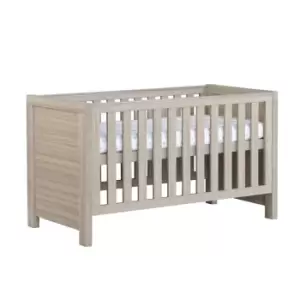 image of Babymore Luno Cot Bed Oak Effect