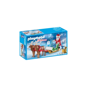 image of Playmobil - Christmas Santa's Sleigh with Reindeer Playset