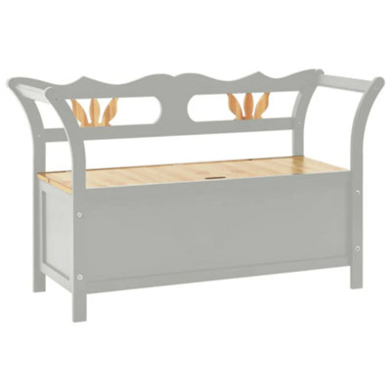 Image of VIDAXL Bench Grey 107x45x75.5cm Solid Wood Fir Vidaxl 8720845675127
