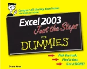 Image of excel 2003 just the steps for dummies