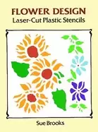 Image of flower design laser cut plastic stencils