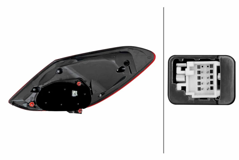 Image of HELLA 2SK 354 874-071 Rear light Left, LED Combination Rearlight (391)
