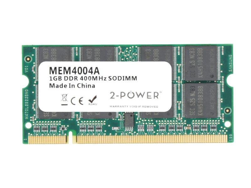 Image of 2-Power 1GB PC3200 400MHz SODIMM Memory