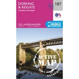 Image of Dorking, Reigate & Crawley by Ordnance Survey (Sheet map, folded, 2016)