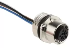 image of Phoenix Contact Sacc-E-Fs-4Con-M16/0,5 Sco Cable Assy, M12 Rcpt To Wire, 4P, 0.5M