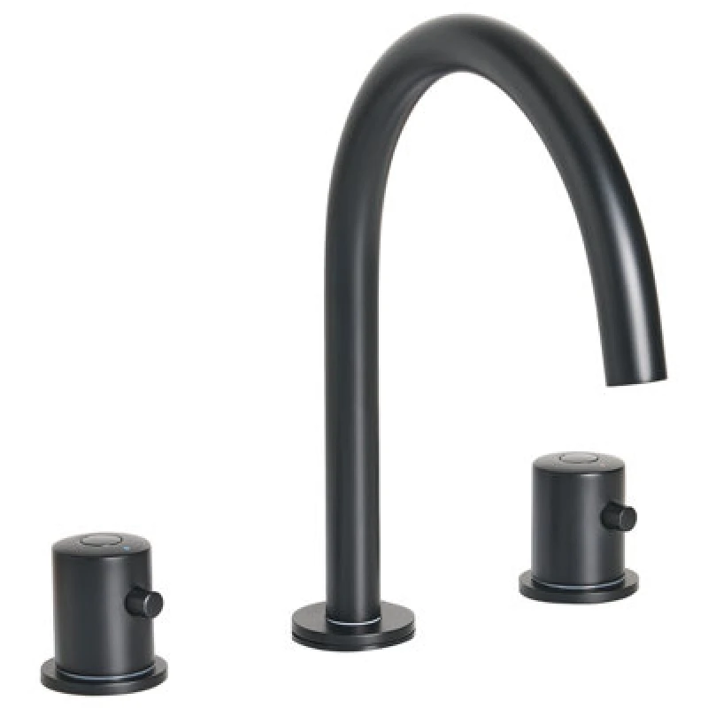 Image of Beliani Basin Mixer Tap Pilcomayo Brass Black