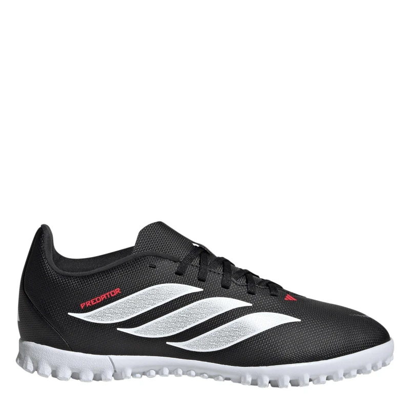 Image of adidas Kids Predator Club Astro Turf Football Boots Black/Red male 5 (38)
