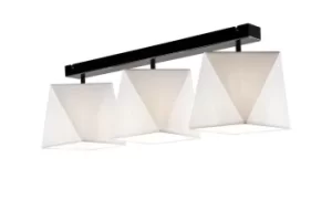 Image of Carla Semi Flush Light White, 3x E27