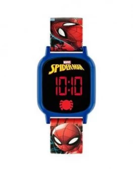 Image of Marvel Spiderman Digital Dial Printed Silicone Strap Kids Watch