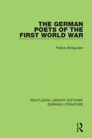 Image of The German Poets of the First World War
