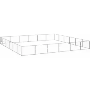 Image of Vidaxl - Dog Kennel Silver 36 m² Steel Silver