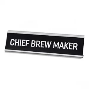 image of Chief Brew Maker Desk Plaque