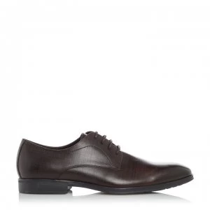 image of Dune London Squeeze Smart Saffiano Gibson Shoes - Brown