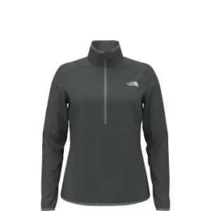 image of The North Face Womens Canyonlands ¼ Zip Fleece Jacket - Grey