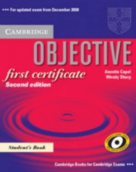 Image of Objective First Certificate. Students Book by Annette Capel Book