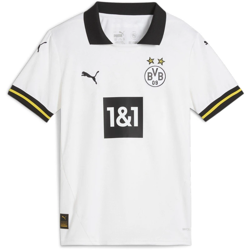 Image of Puma Borussia Dortmund Third Shirt 2024 2025 Juniors - White White 7 - 8 Years